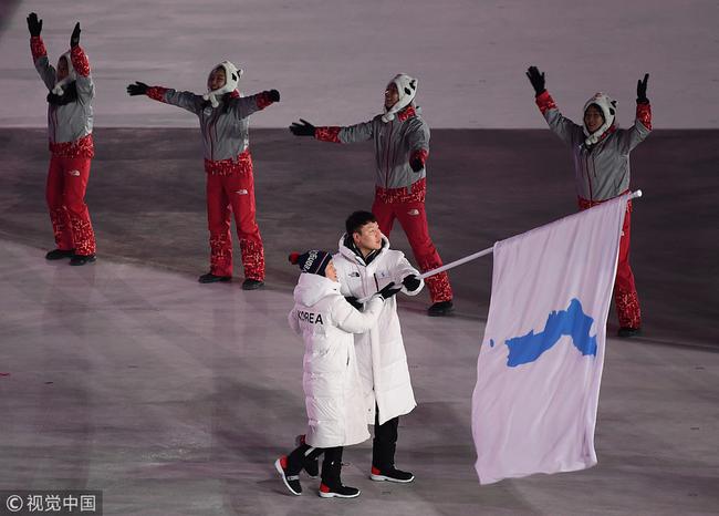 冬奧會開幕式韓國朝鮮攜手入場
