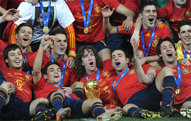 2010世界杯西班牙奪冠陣容中有很深的“瓜式巴薩”的烙印