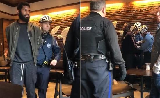 上周兩名黑人在星巴克一家咖啡店等候友人，被店員報警拘捕