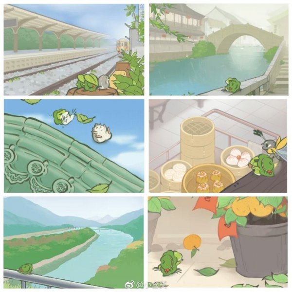《旅行青蛙》中國之旅地圖曝光 你的蛙兒子去哪兒玩了！