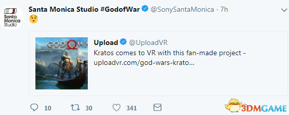 玩家把《戰神4》奎托斯帶到VR世界 官方都震驚了