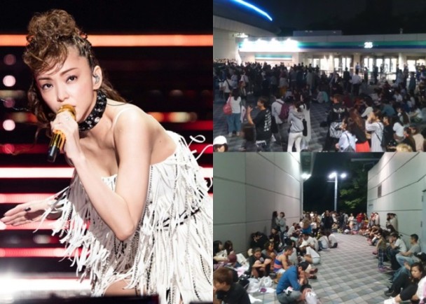 安室奈美惠在東京巨蛋舉行演唱會，吸引不少圈中人捧場。
