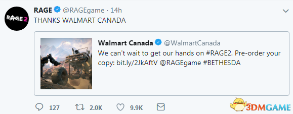 《狂怒2》在加拿大沃爾瑪開啟預購 官方表示感謝