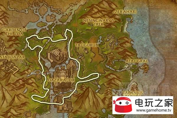 魔獸世界8.0六張新地圖采藥最佳路線圖文詳解