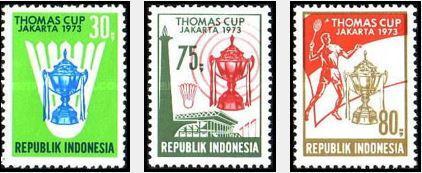 1973年印度尼西亞《湯姆斯杯冠軍》紀念郵票