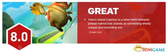 《尤庫的小島快遞》IGN 8.0分 玩法獨特脫穎而出
