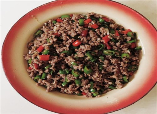 肉末青椒——開胃消食補血養顏