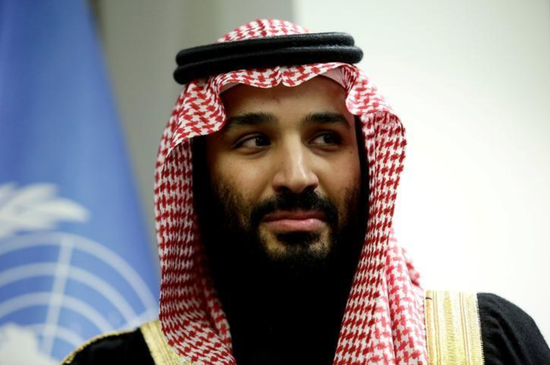 資料圖片：2018年3月27日，美國紐約，沙特王儲穆罕默德在聯合國總部。REUTERS/Amir Levy