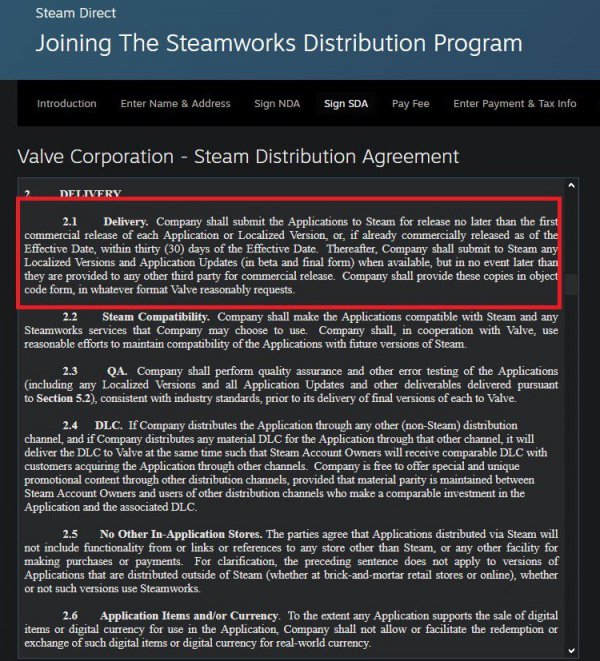 V社更新Steam分銷協議 禁止未發售遊戲下架