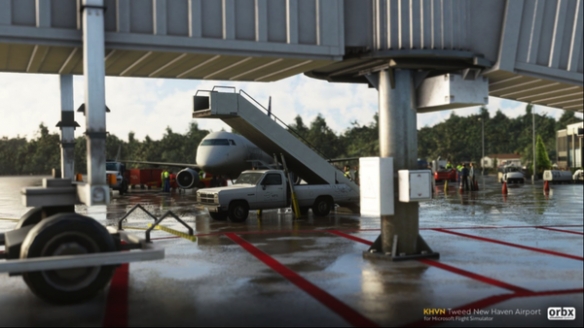 《微軟飛行模擬》新截圖 紐黑文機場